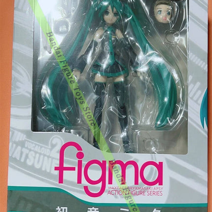 14cm Anime Hatsune Miku Figma 014 Joint Movable Face Change Boxed Doll PVC Action Figure Decoration Model Toys Kids Girls Gift