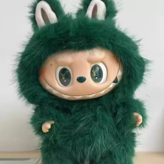 38cm New Labubu Modified Doll Zimomo Diy White Green Limited Edition Vinyl Plush Doll Can Be Collected And Given As A Gift