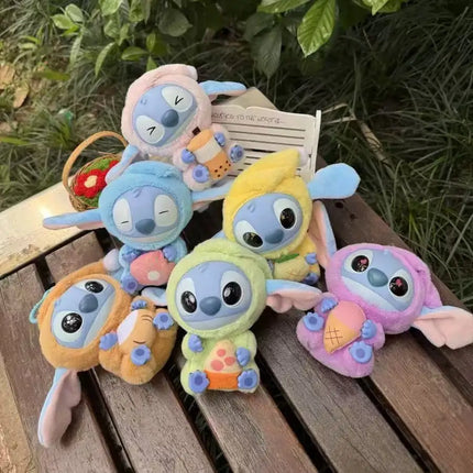 2025 Stitch Eat Some Thing Before Sleep Series Vinyl Blind Box Bag Pendant Cute Doll Mystery Box Toy Birthday Surprise Gift