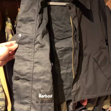 B@r ADAM ET ROPE Windproof And Waterproof Reversible Unwaxed Leather Collar Jacket Unisex