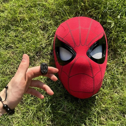 Spider-man:no Way Home Spider Man Mask Luxury Helmet Remote Eyes Movable Mask Cosplay Mask Model Decoration Kids Halloween Gifts