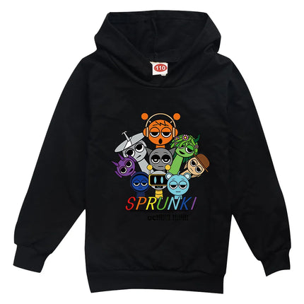 Incredibox Sprunki Hoodie for Kids Hoody Sweatshirts for Teen Boys Cartoon Coats for Girls, Casual Outerwear for Baby, Game, Hot
