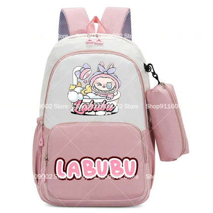 Large Capacity Backpacks Pencil Bag Cartoon Printed Animals Schoolbag Boys Girls Book Stationery Storage Bags Gift