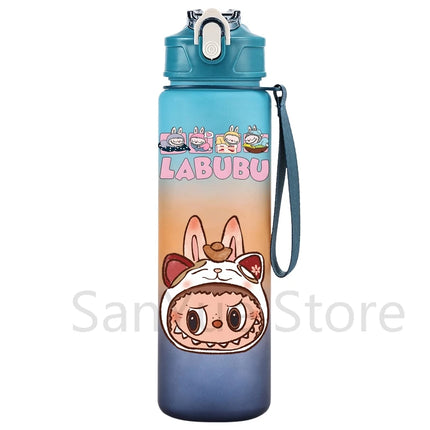 750Ml Cartoon Printed Water Bottle Teenger Student Drinking Portable Cartoon Large Capacity Outdoor Sport Water Cup Kid Gift