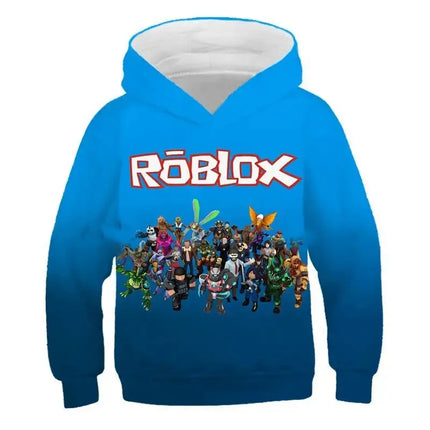 Kids Spring Autumn Roblox Hoodie 3-14 Years Boys Clothes Girls 3D Wear
