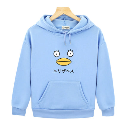 Elizabeth Gintama Duck Pullover Kawaii Hoodies for Teen Girls Yellow Sweatshirt Kids Baby Boys Clothes Children Costume Outfits