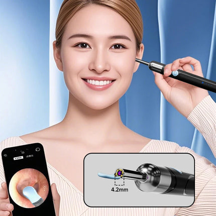 Visual Ear Cleaner Camera WIFI Ear Pick Waterproof 6LEDs Ear Sticks HD1080P 4.2MM Digital Ear Wax Removal Kits Ear Spoons Case