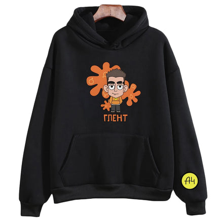 Футболка А4 Глент А4 Cartoon Anime Hoodies Boy Girl Long Sleeve Sweatshirt Boys Girls Casual Clothing Tops Kids Costume Hoody