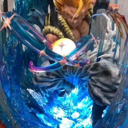 Dragon Ball 28cm Figure Gogeta Anime Figures Super Saiyan Vegeta Action Figurine Ls Pvc Gk Statue Model Doll Collection Gift Toy