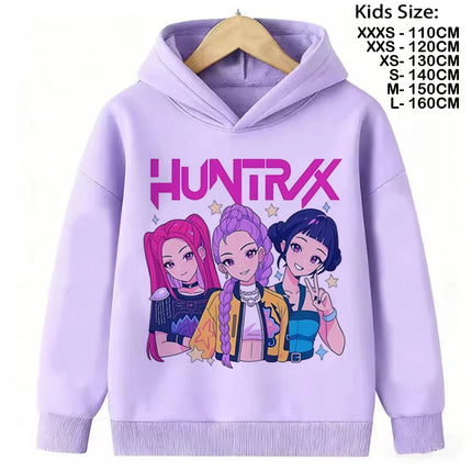 KPop Demon Hunters Hoodies Baby Girl Boy Clothes Fashion Casual Hooded Sweatshirts K-Pop Demon Hunters Pullover Kids
