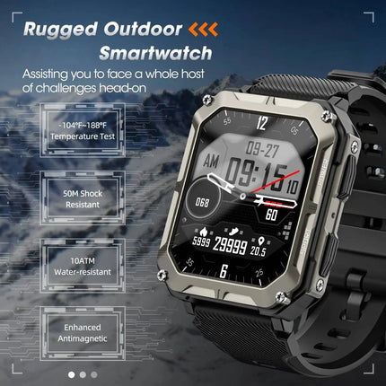 LEADOYS New Watch  Ultra Smart Watch for Men Sports Tracking Sleep Monitoring Call&Message Alerts Christmas Halloween Gift