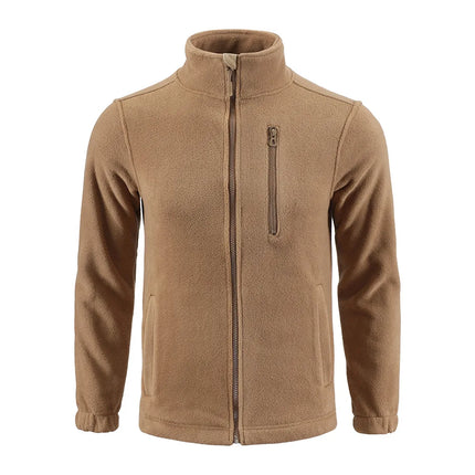 Outdoor Camouflage Fleece Jacket Double-Sided Shake Fleece Cardigan Tactical Jacket Warm Mountaineering Suit