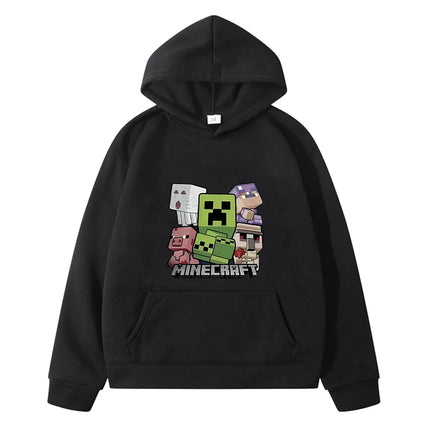 Minecraft print anime hoodie Fleece sweatshirt boy pullover Cartoon Autumn jacket Kawaii hoodies y2k sudadera kids clothes girls