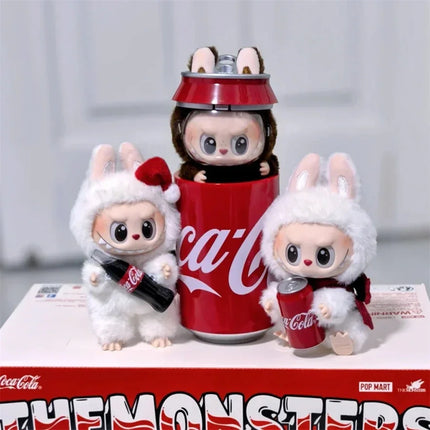 POP MART Original Quality Goods Labubu Blind Box Coca Cola Series Labubu Pendant Doll Monster Keychain Birthday Christmas Gift