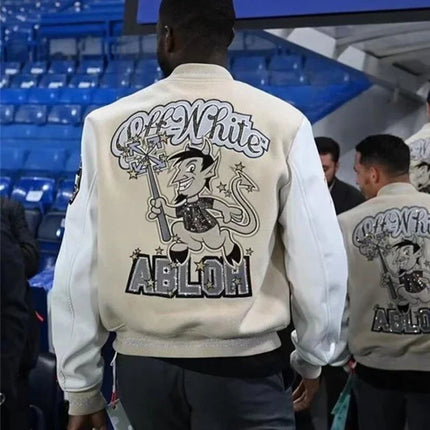 Fashion Embroidered Varsity Jacket Men Streetwear Bomber Jacket Baseball Coat Streetwear Men Clothing Oversized Coats