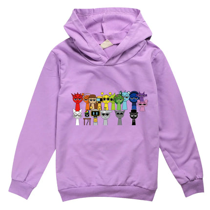 Incredibox Sprunki Hoodie for Kids Hoody Sweatshirts for Teen Boys Cartoon Coats for Girls, Casual Outerwear for Baby, Game, Hot