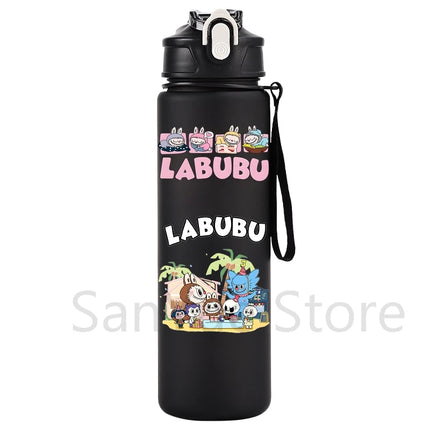 750Ml Cartoon Printed Water Bottle Teenger Student Drinking Portable Cartoon Large Capacity Outdoor Sport Water Cup Kid Gift