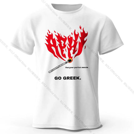 Retro Hand Drawn Match Fire T-Shirt 100% Premium Cotton Slim Fit Artistic Flame Graphic Tee for Men and Teens