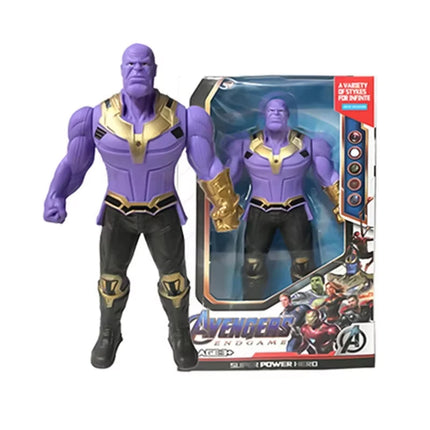 New Marvel Spiderman Hulk Ironman Anime Action Figure Toy Christmas Gift Pvc Movable Joints Luminous Doll Collection Model Toys