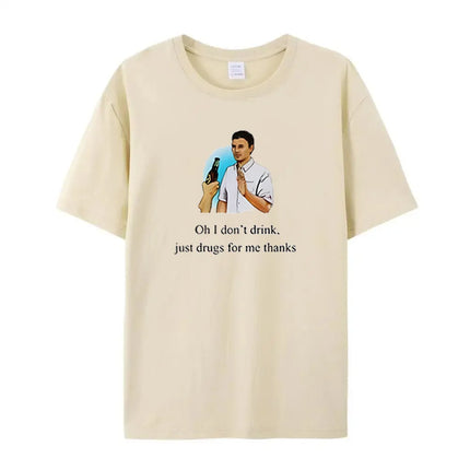 I Don't Drink T Shirt Women Funny Meme Egirl Grunge Graphic Tees Unisex Hipsters Cotton Short Sleeve Tee Fashion TShirts Clothes