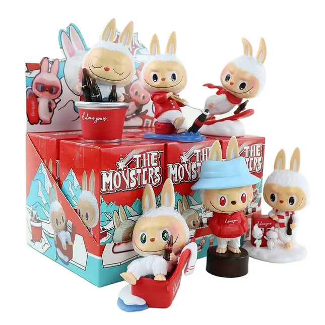 In Stock New The Monsters Canvas Series Blind Box Labubu Toy Figurines Desktop Ornaments Exquisite Peripherals Gifts