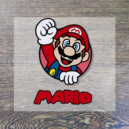 Super Mario Heat Transfer Stickers Cartoon Cute Iron on Patch Decals Clothes Sticker T-shirts Hoodie Clothing Hats DIY Applique