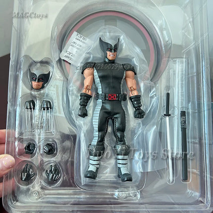 Mezco Deadpool Wolverine Figure X-Mem Action Figures Wolverine Deadpool Super Hero Series Joints Movable Model Toys Collection