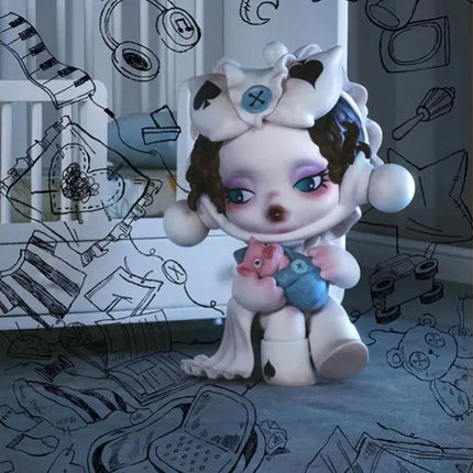 National Edition Bubble Marte Skullpanda Daily Wonderland Series Blind Box Trend Cute Tide Play No box no card Decoration Gift