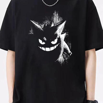 （Miniso) Pokemon Fire Dragon T-Shirt Y2k Tees Men Fashion Kid T-Shirt Top Men Cotton T-Shirt Summer Women T-Shirt Men Clothing