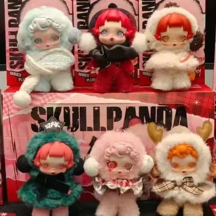 Skullpanda Winter Music Series Blind Box Pendant Plush Doll Mystery Box Toys Cute Action Figure Pendent Ornament Gift