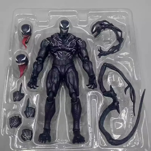 Venom The Last Dance: Venom Anime Action Figure Venom Horse Change Face Statue Model Toys Collectible Christmas Halloween Gifts