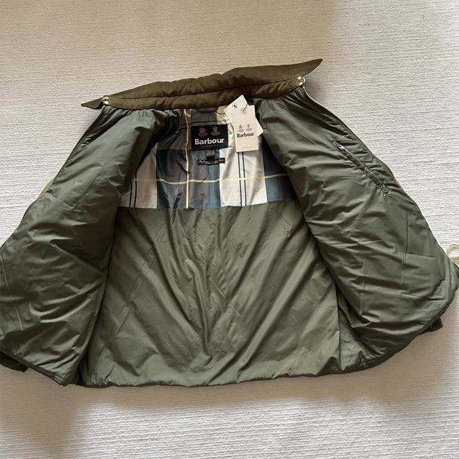 B@r Milby Classic Quilted Cotton Jacket Green