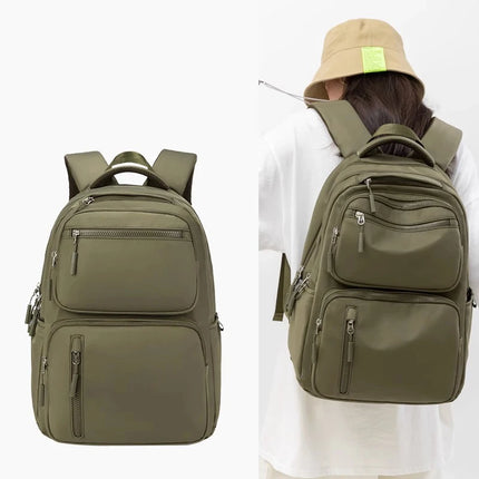 New Waterproof School Backpack Girl Large Capacity Travel Backpack for Airplane Fashion 15 Inch Laptop Bag for Women Mochila