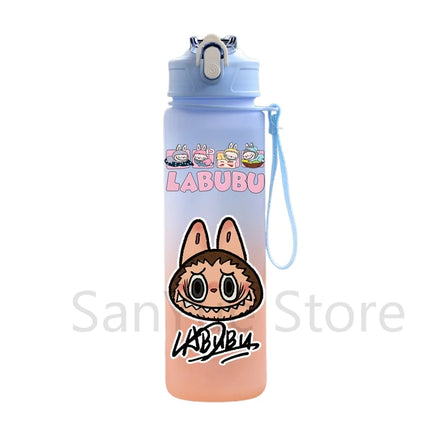 750Ml Cute Cartoon Printed Water Bottle Teenger Student Large Capacity Drinking Portable Outdoor Sport Water Cup Kid Gift