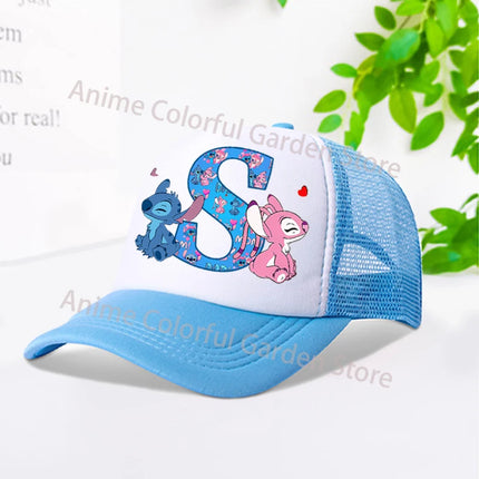 Disney Stitch Parent-child Baseball Cap Anime Cartoon Fashion Peaked Cap Men Women Kids Summer Sunscreen Shading Hat mesh Hats