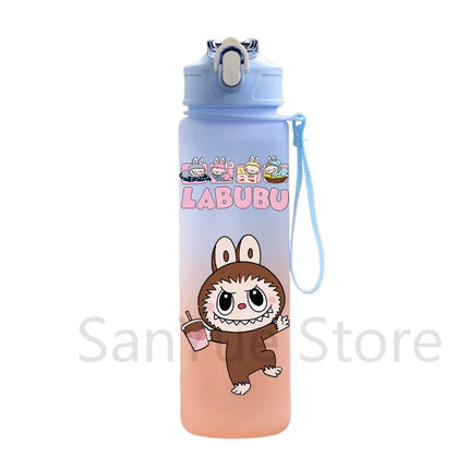 750Ml Cute Cartoon Printed Water Bottle Teenger Student Large Capacity Drinking Portable Outdoor Sport Water Cup Kid Gift