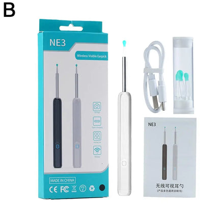 HD Intelligent Visual Luminous Ear Spoon Visual Ear Collecting Endoscope Set Smart Visual Ear Cleaner Wax Removal Tool