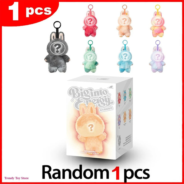 The Monster Heartbeat Macaron Series Blind Box Vinyl Pendant Cute Doll Model Toy Keychain Mysterious Surprise Box Birthday Gift