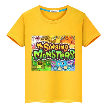 My Singing Monsters kids Casual T-shirt Anime Tees Short Print Tops y2k boys girl clothes O-Neck Summer Kawaii Children clothing