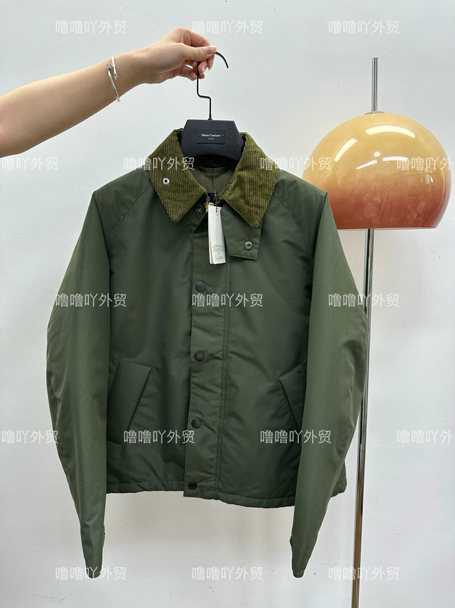 B@r Transport Corduroy Lapel Wax Free Jacket Cotton Loose Jacket Men's And Women's