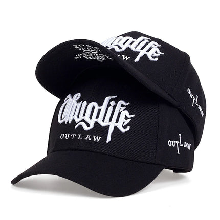 2025 Fashion Fastball CAP Thuglife Embroidery Hiphop Baseball Cap Snapback Hat Adult Outdoor Casual Sun Casual Bone Dropshipping