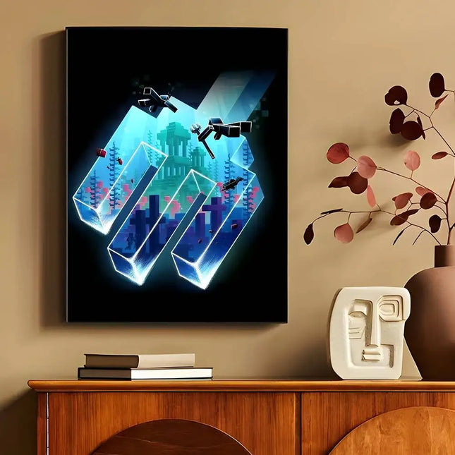 game M-MiNEcrAft  Poster Wall Art Printing Waterproof Home Living Bed Room Bar Aesthetic Decor