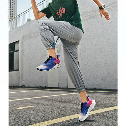 Summer Men's Running Shoes New Professional Carbon Plate Sports Training Shoes Outdoor Non-slip Shock-absorbing Tennis Shoes