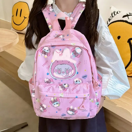 miniso  Boys and Girls Backpack baby Handbag Cartoon Shoulder Bag miniso for 12 labu Cute Children Kindergarten Schoolbag