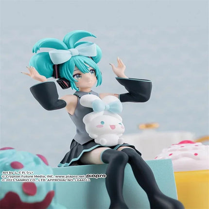 Original Sega Luminasta Hatsune Miku With Cinnamoroll Anime Figure Pvc Model Desktop Decor Figurine Collect Girls Birthday Gift