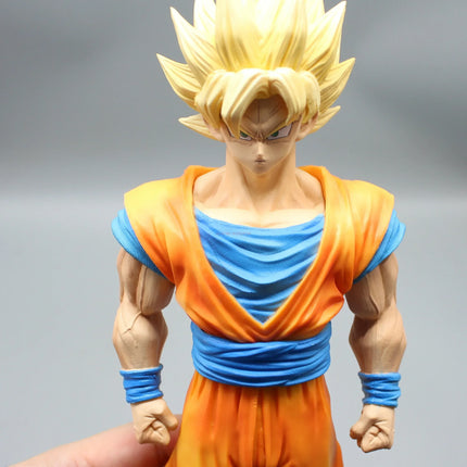 Dragon Ball Z Figures 34cm Son Goku Anime Figurine 2 Heads Kakarotto Kurilin Super Saiyan Goku Pvc Statue Collection Toys Gifts