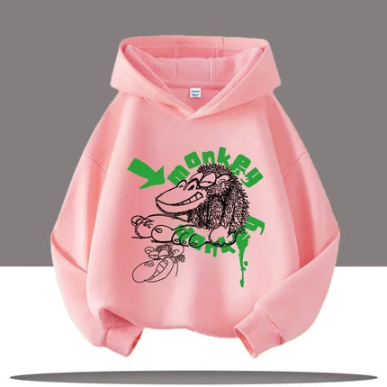 Autumn Winter Skateboard Cool Print 7-13Y Children's Hoodie Warm Girl Casual Top Kid Casual Clothes Boy Sportswear Sweatshirt