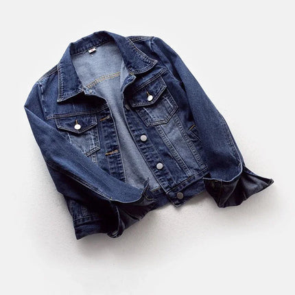 2025 Spring Women’s Denim Jacket Long Sleeve Overcoat Loose Denim Coat Button Outwear Jeans Jackets
