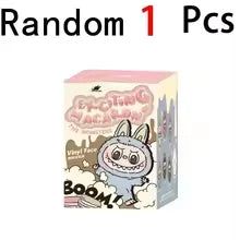 For Labubu Monster Exquisite Collection Series Blind Box Teddy Fluffy Toy Animated Character Face Doll Mystery Surprise Present