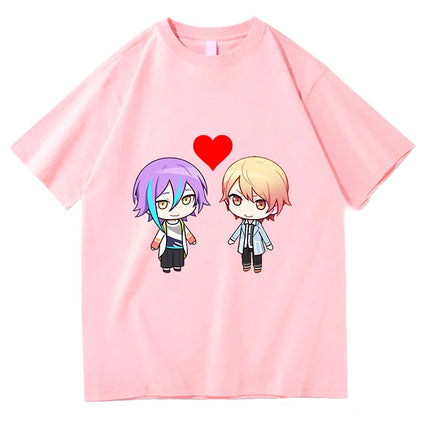 Cartoon Ruikasa Cotton T Shirts Kawaii Anime Women Men T-Shirt Funny Manga Clothes Unisex High Quality Tees Vintage Graphic Tops